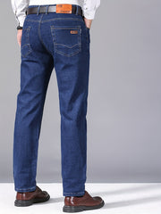 Men's Casual Street Style Mid Stretch Denim Pants