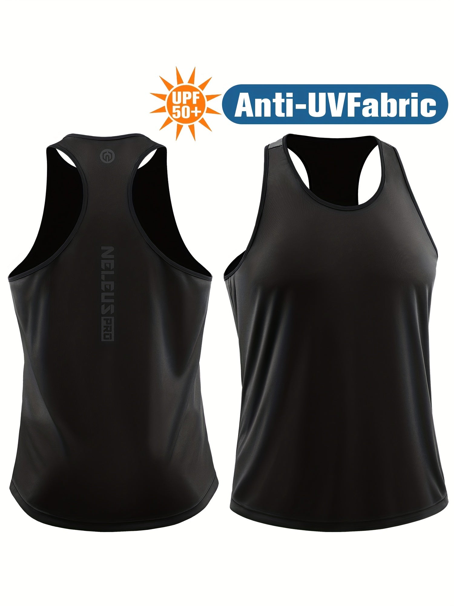 Men's UPF 50 Athletic Vest for Sun Protection