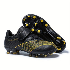 Boy's AG Cleat Football Boots Hook Loop Fastener Outdoor Soccer Cleats