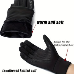 Winter Touch Screen Thermal Gloves Water Resistant for Outdoor Activities