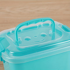 Clear Plastic Storage Box with Latching Lid for Stationery Makeup Toiletry