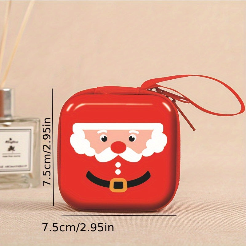 Christmas Cartoon Zero Wallet Adornment Toy Gift Santa Claus Snowman Savings Can