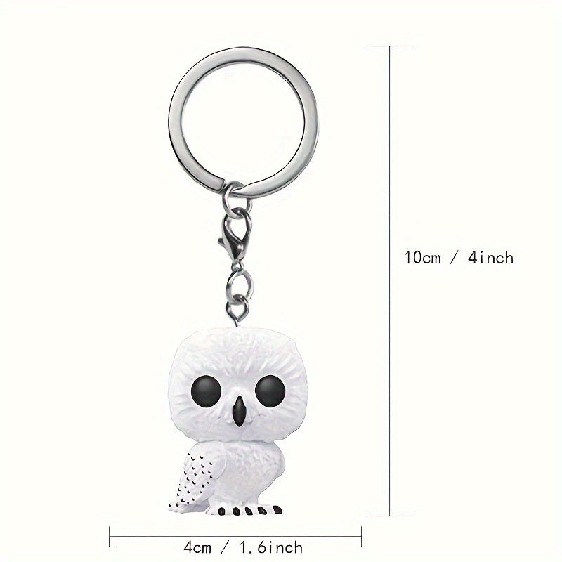 Pocket Owl Figure Model Toy Keychain