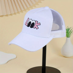 Mens Letter Graphic Baseball Cap Trucker Hat for Sports