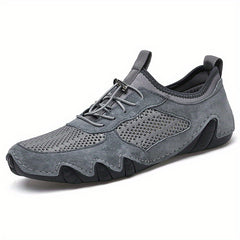 Men's Mesh Lightweight Drawstring Sneakers Outdoor Walking Hiking Shoes