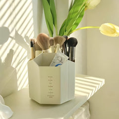 5 Compartment Rotating Makeup Brush Holder