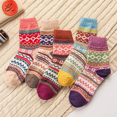 Men's Thick Fleece Socks for Winter, 5 Pairs