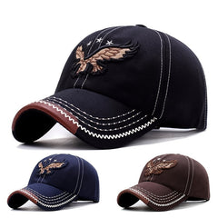 Men's Casual Embroidered Eagle Baseball Cap