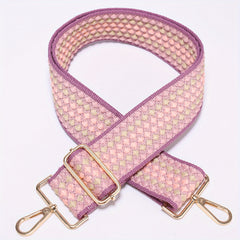 Colorblock Pattern Bag Strap Lightweight Adjustable Travel Accessories