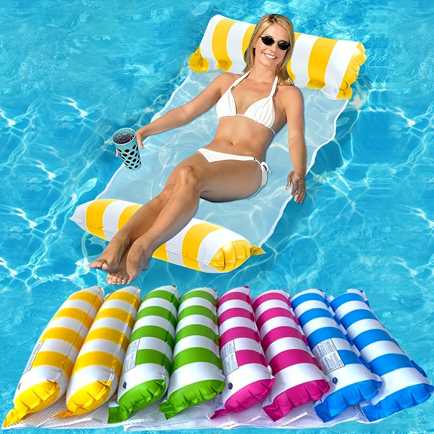 Portable 4-in-1 Pool Hammock for Travel & Parties
