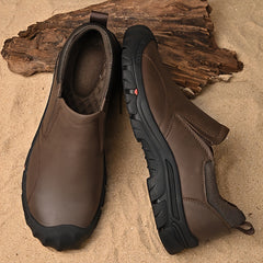 Men's Slip On Hiking Boots Non Slip Outdoor Trekking Shoes