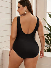 Floral Print One Piece Swimsuit