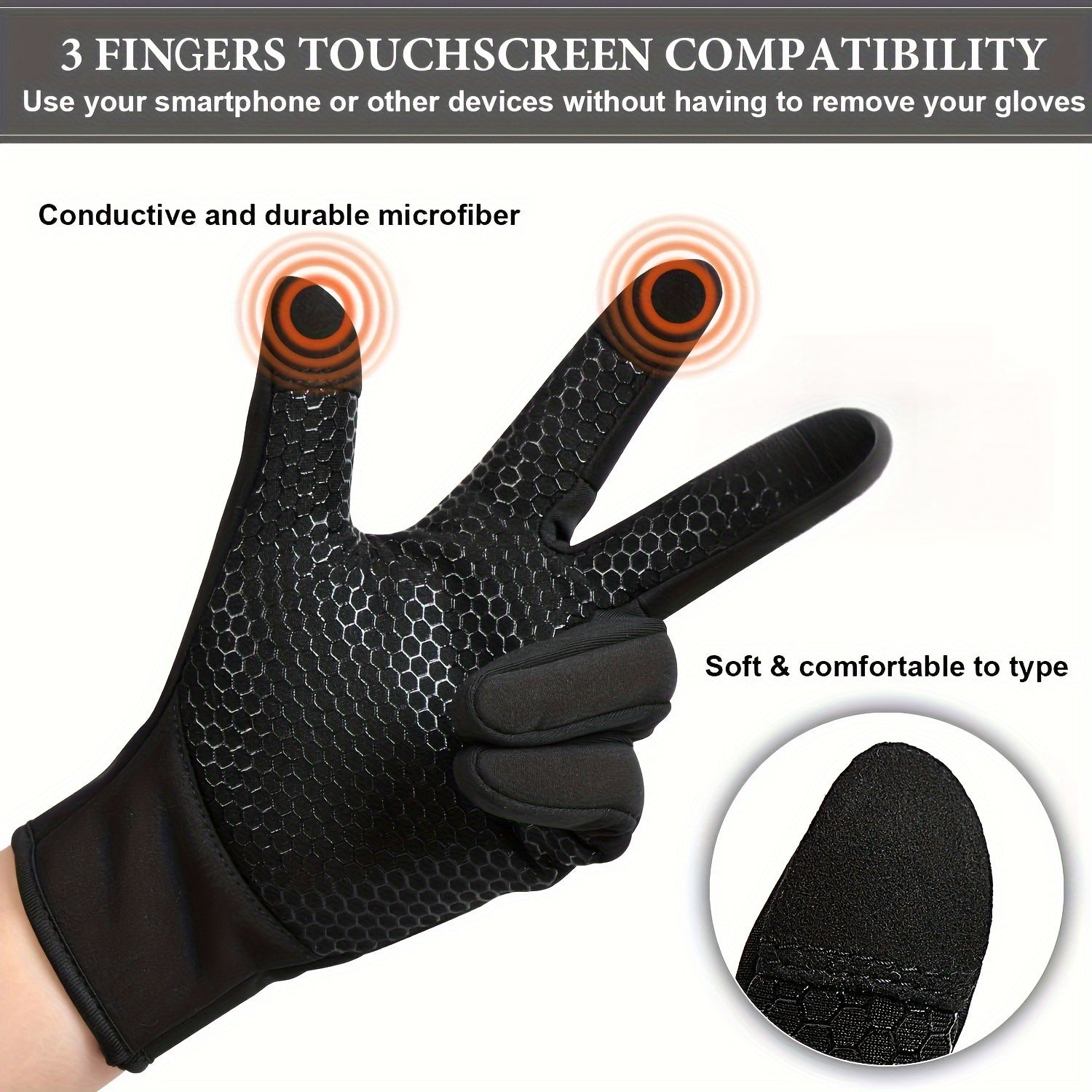 Outdoor Windproof Touch Screen Gloves For Mountaineering