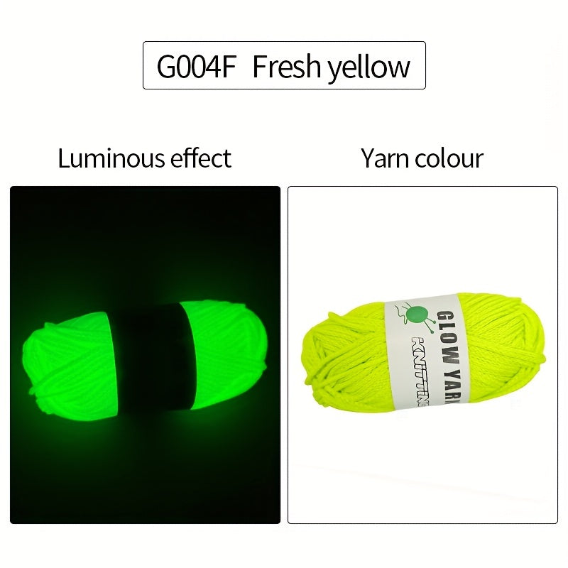 Luminous Braided Rope Polyester Yarn for Crocheting & Knitting