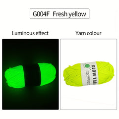 Luminous Braided Rope Polyester Yarn for Crocheting & Knitting
