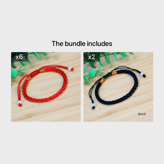 Adjustable Red String Bracelet Lucky Bangle Women Men Jewelry