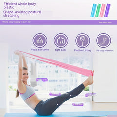 5pcs Yoga Resistance Bands Exercise Stretching Straps Fitness Training