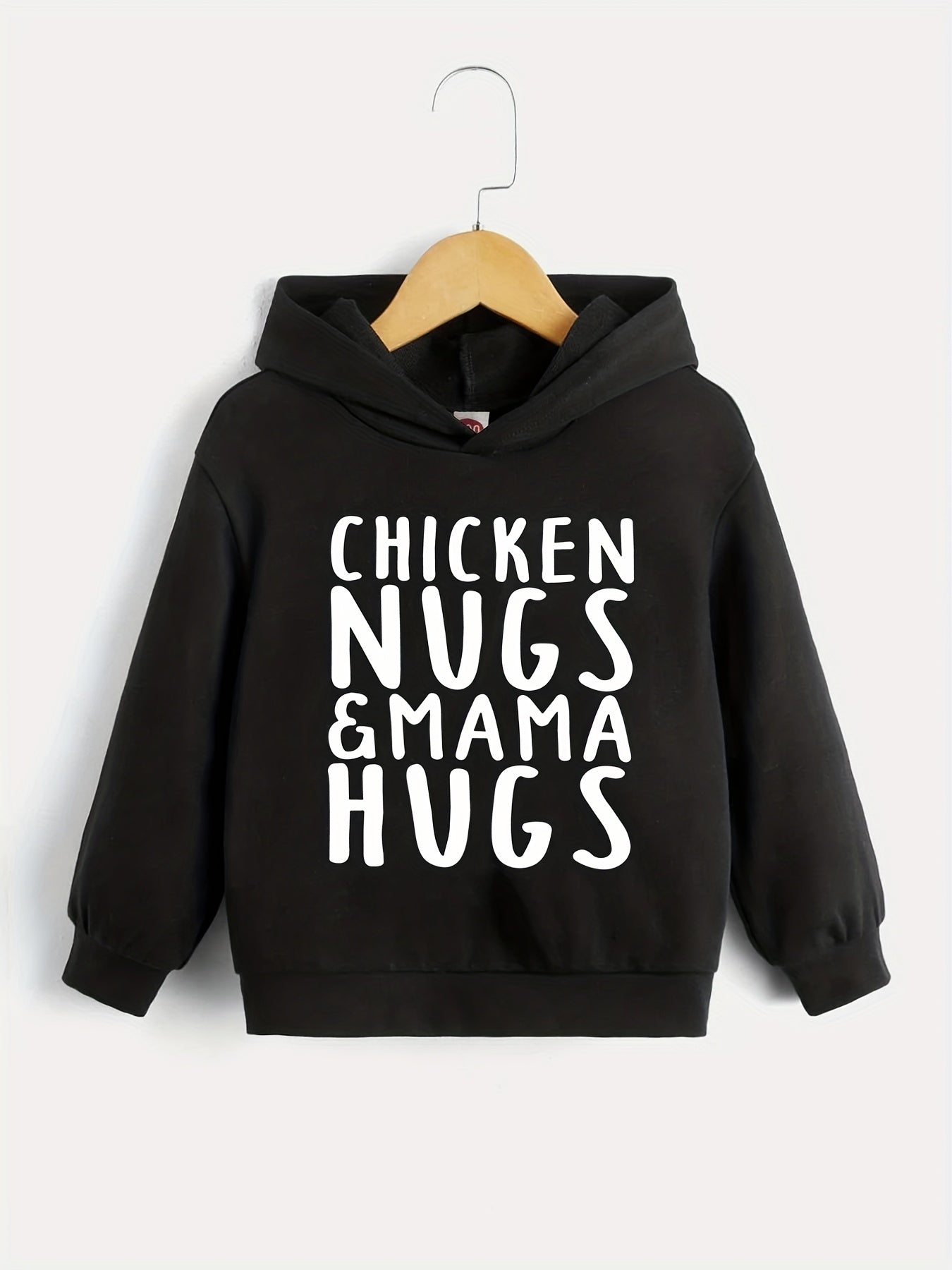 Letter Series Boys Hooded Sweatshirt