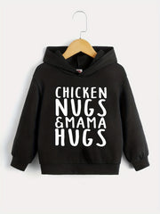 Letter Series Boys Hooded Sweatshirt