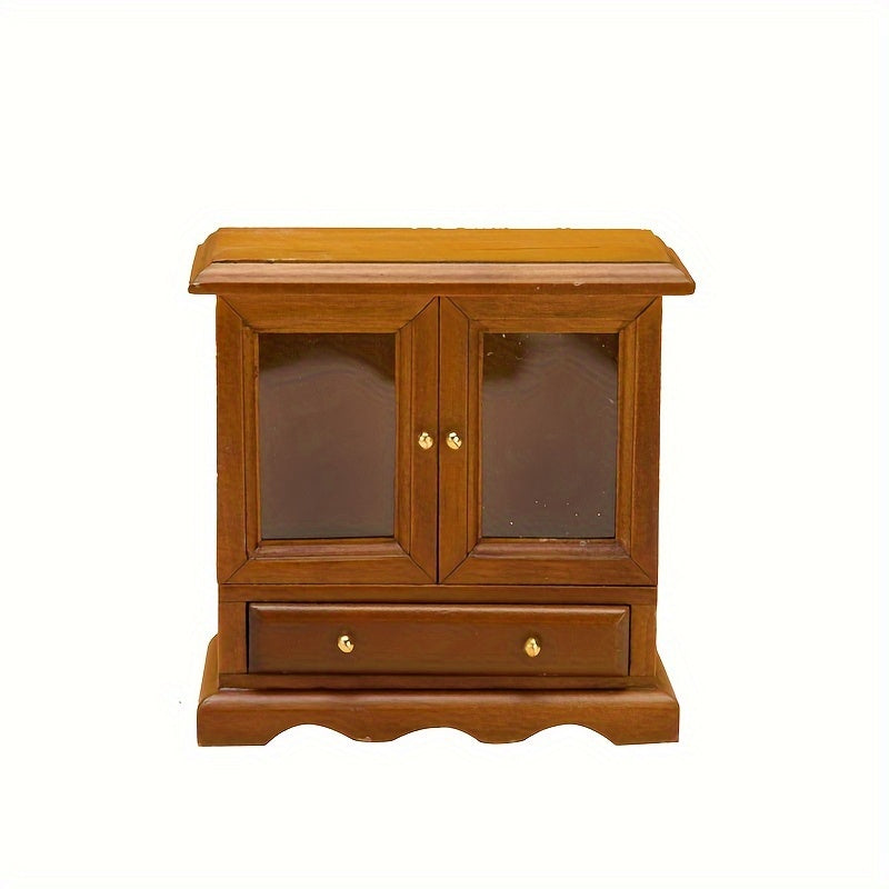 12 Food And Play Dollhouse Furniture Cabinet Double Door Bookcase