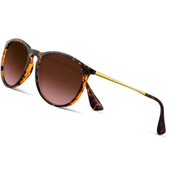 Polarized Round Frame Sunglasses Vintage Style for Men and Women