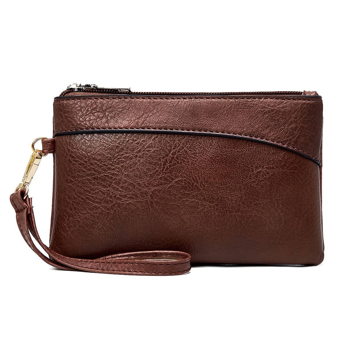 Women's Retro Faux Leather Wallet Clutch Bag