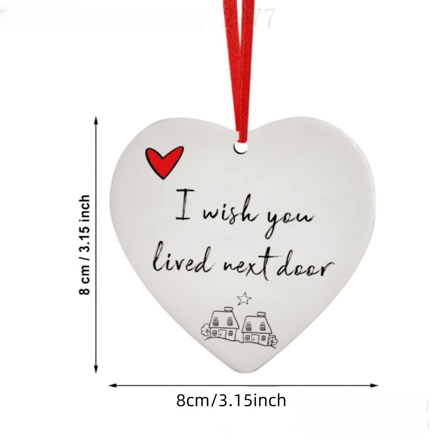 Heart Decoration Pendant Christmas Hanging Decorations Christmas Decorations