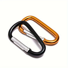 30pcs No 5 Aluminum Alloy Keychain Spring Buckle for Outdoor Camping Hiking