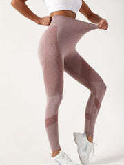 Seamless High Waist Yoga Pants Elastic Sports Leggings