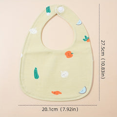 2pcs Baby Bibs Waterproof Drooling Towels U-shaped Design