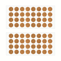 160pcs Vintage Round Labels Wooden Mini Stickers Waterproof Handwriting Tags