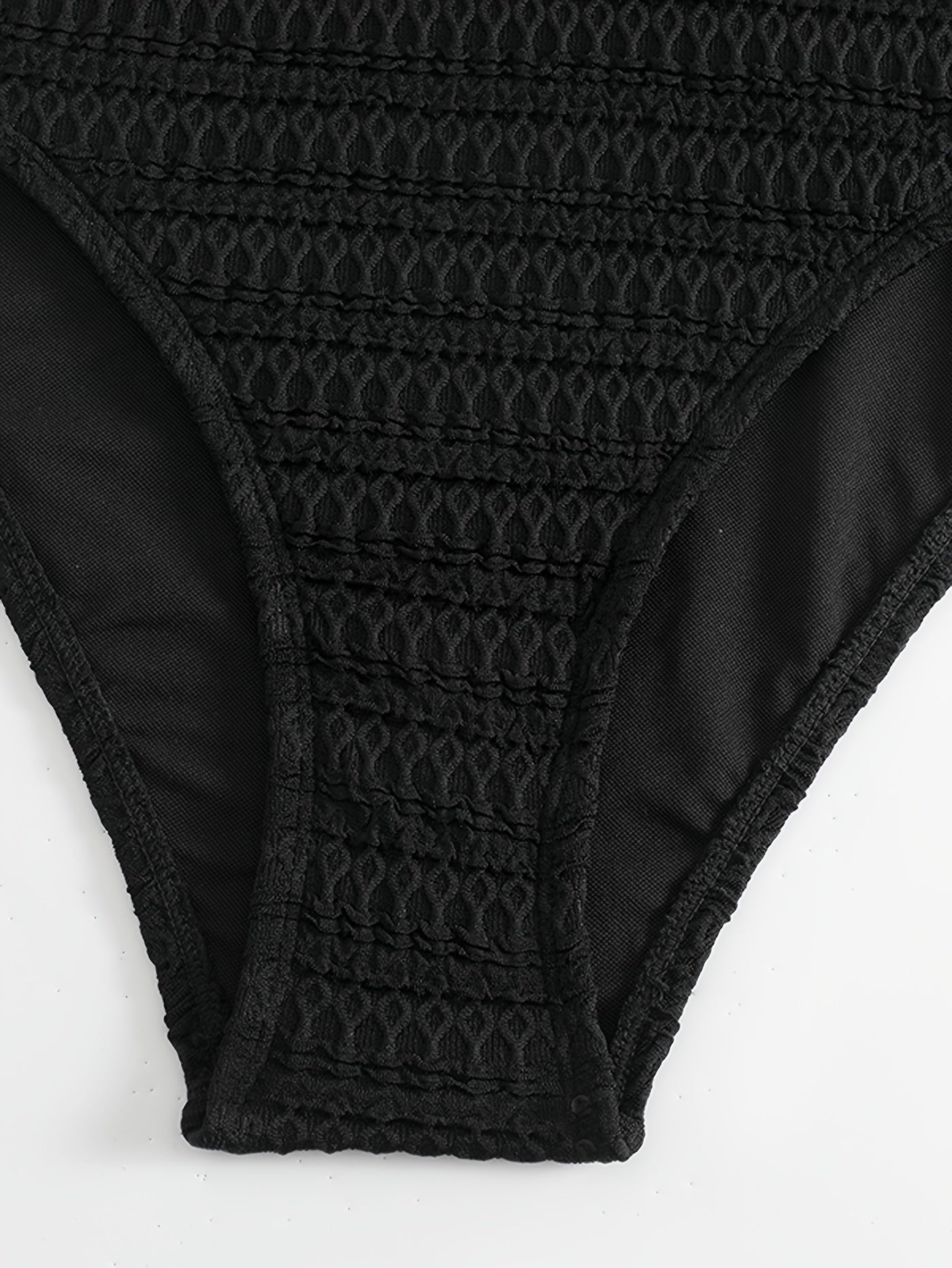 Textured Bikini Set with Tummy Control