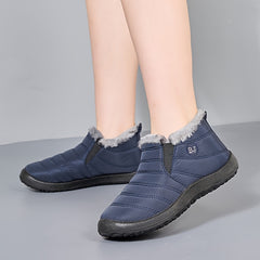 Waterproof Fleece Snow Boots Plus Size Warm Outdoor Boots