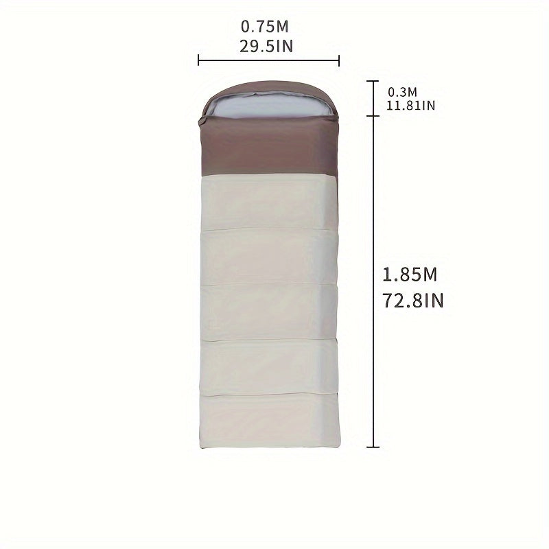 Portable Envelope Style Sleeping Bag with Hat
