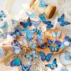 40pcs Butterfly Pocket DIY Decorative Sticker Pack Butterfly Nature Series