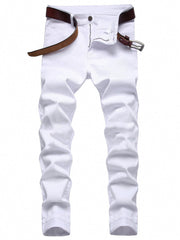 Men's Casual Straight Leg Cotton Jeans