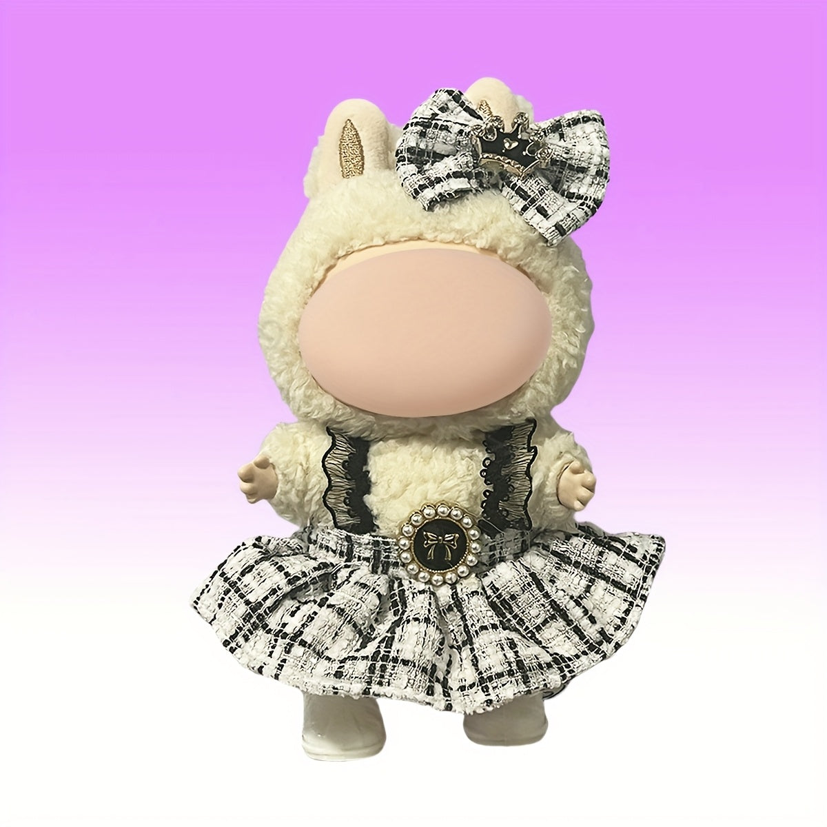 Doll Clothes Set with Hat, Work Pants, Headwear, Skirt - 2 Piece Set