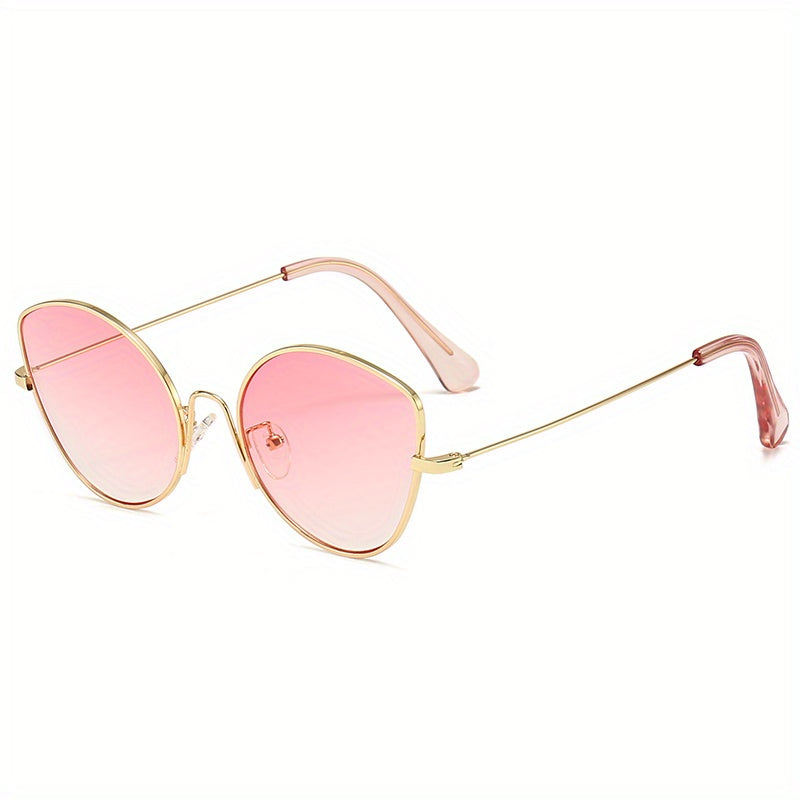 Women's Metal Frame Sunshade Sunglasses for Outdoor Activities