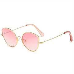 Women's Metal Frame Sunshade Sunglasses for Outdoor Activities