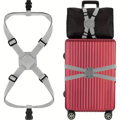 Adjustable Elastic Luggage Strap with Buckles for Baggage