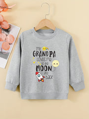 Girls' 'My Grandma Loves Me' Graphic Sweatshirt