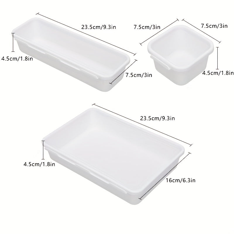 Drawer Cosmetic Organizer Storage Box Dustproof Household Desktop Fruit Holder
