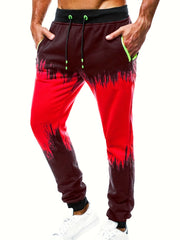 Breathable Gradient Joggers for Men Active Stretchy Sweatpants Summer