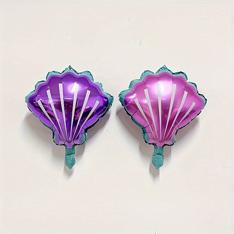 5pcs Shell Shape Aluminum Film Balloon Birthday Party Decoration