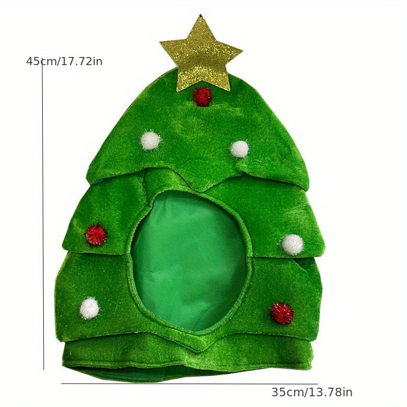 Funny Christmas Tree Top Hat Adorable Headgear Cosplay Decor Gift