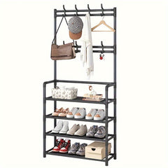 4 Tier Entrance Coat Rack Foyer Shoe Rack