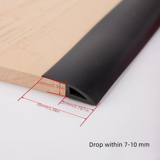 10-15mm PVC Self-Adhesive Floor Mat Flat Button Strip for Flooring Threshold Sea
