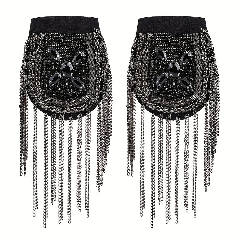 European/American Fringed Epaulets Shoulder Accessory