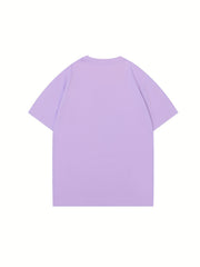 Kids Plain Cotton T Shirt Breathable Crew Neck Short Sleeve Top