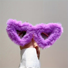 Heart Frame Sunglasses Oversized One piece UV400